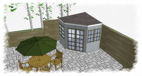 Corner Garden Shed Plans