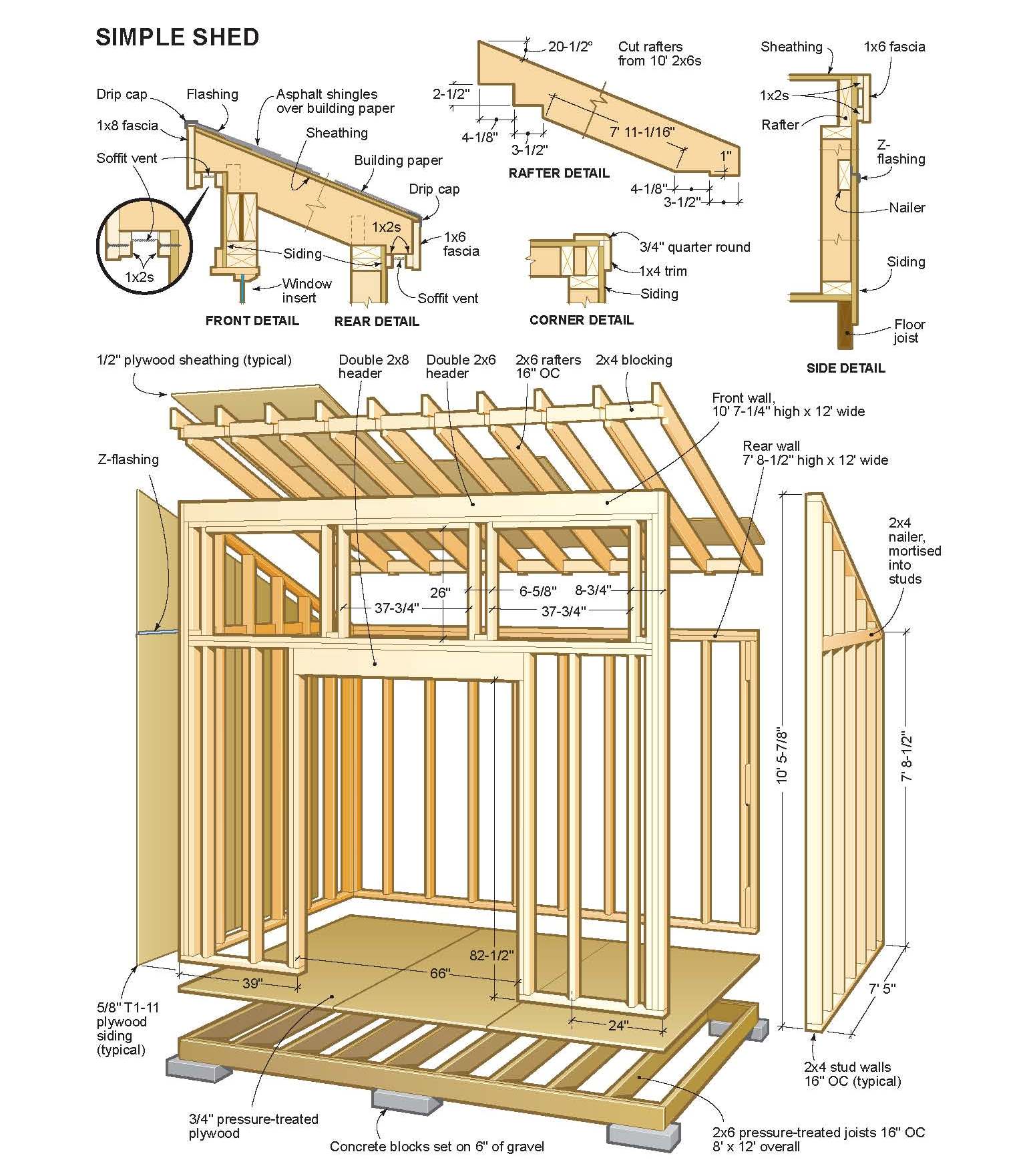 12 X 16 Shed Plans Free