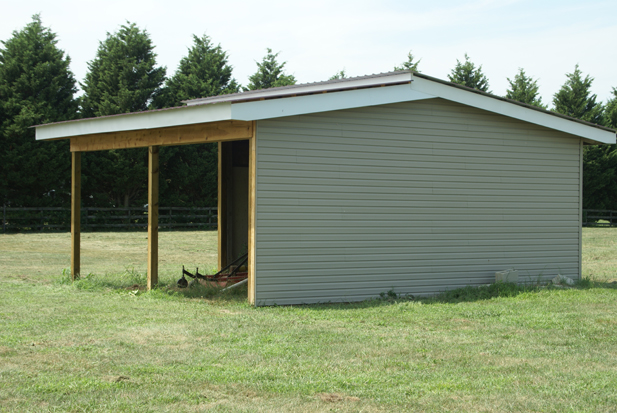 shed roof pole barn