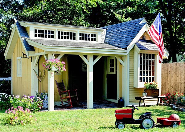 ... Shed Plans With Porch – Build a Garden Storage Shed | Cool Shed