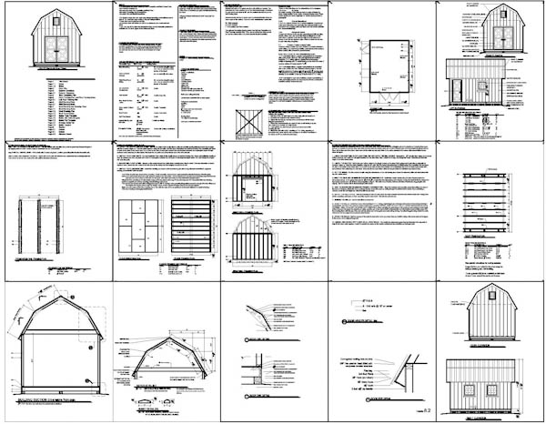 16 X 16 Shed Plans
