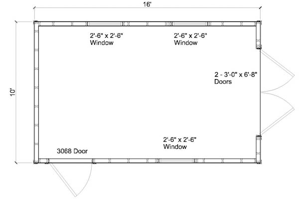 Shed Plans 10×16