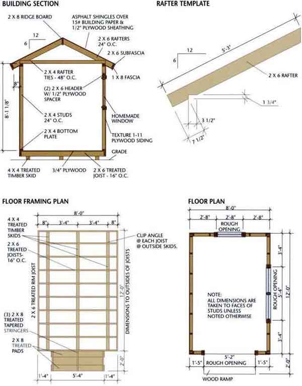 Shed Plans 12×8