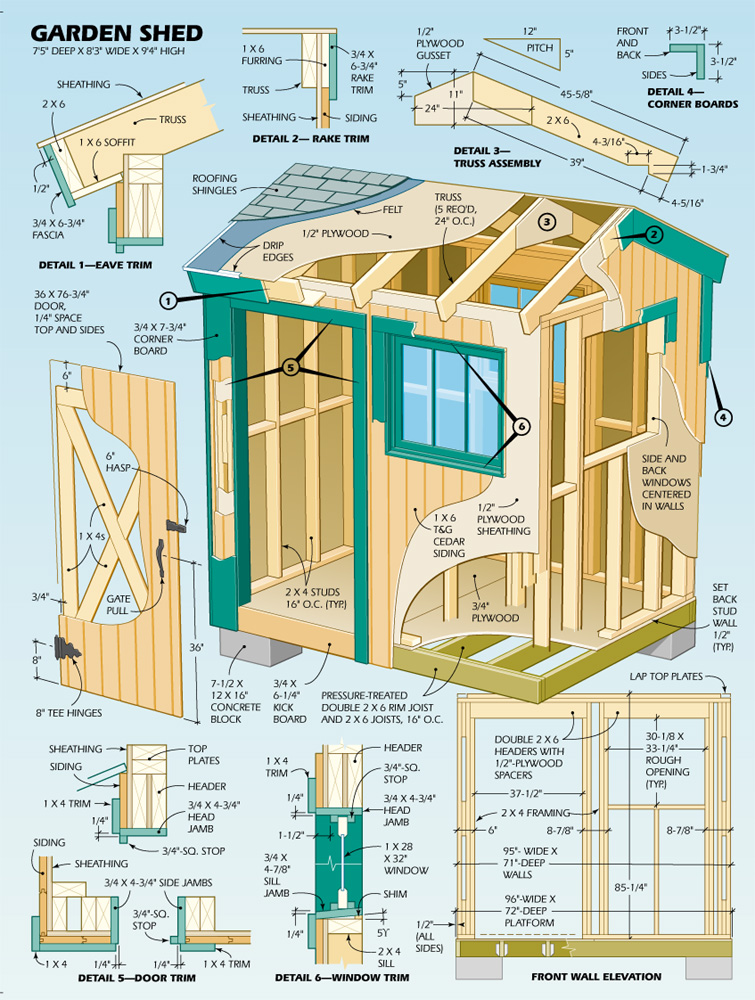 Shed Plans 6 X 6 Free : The Correct Shed Plans On The Web – Best ...